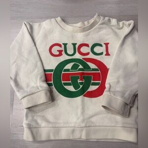 Gucci Cream Sweater with Logo